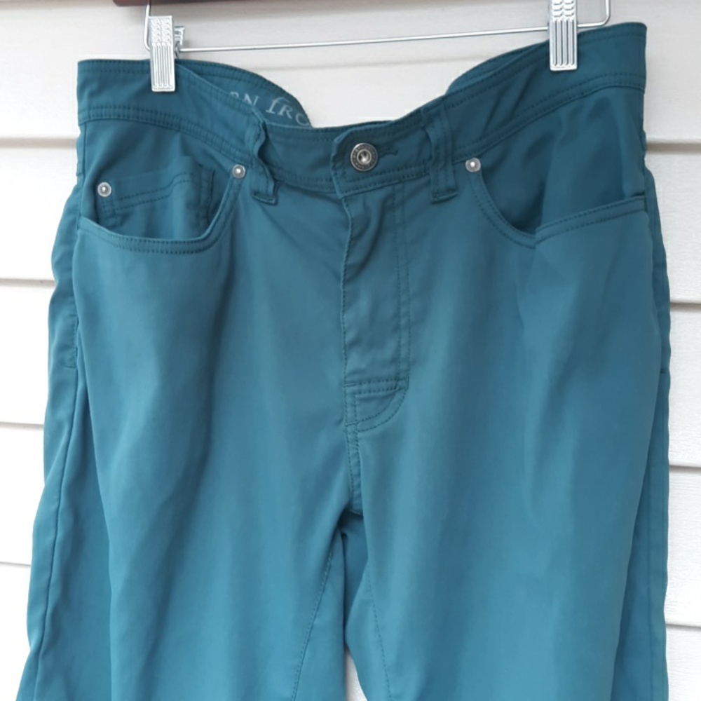 Prana Teal Hiking Climbing Travel  Pants Size 32 X 32 Mens